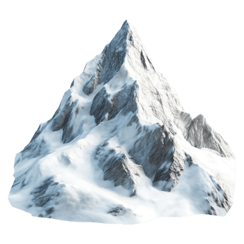Snowy Mountain Peak A Stunning Winter Landscape png