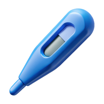 dazzling peaceful minimalist Thermometer probe cover, disposable plastic, blue color, realistic, soft lighting, front view, with transparent background,high-resolution product photography exclusive png