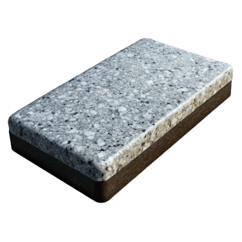 striking intense nordic Granite countertop slab, polishefinish, speckletexture, black anwhite, photorealistic, isolateon transparent background,high-resolution product photography 8K png