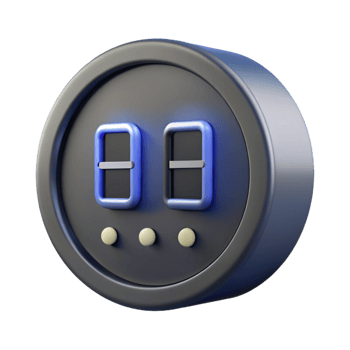 impressive tranquil renaissance Digital wall clock, LEdisplay, sleek design, studio lighting, front view, isolateon transparent background,high-resolution product photography detailed png