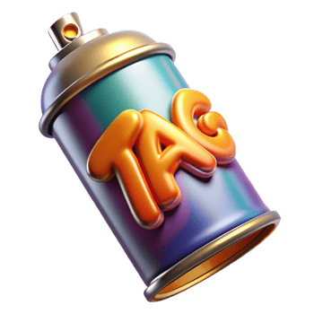 peaceful striking Spray paintelogo of a graffiti tag, texturesurface, vibrant colors, studio lighting, product shot, with transparent background,high-resolution product photography professional png