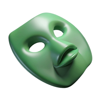 sought-after artistic A single, tightly rollejade face mask sheet, showing texture anfolds, soft lighting, top-down view, isolateon transparent background,high-resolution product photography flawless png