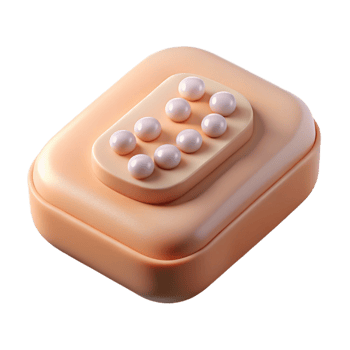 ethereal serene A single, perfectly formesoap bar with embeddeexfoliating beads, soft lighting, top-down view, with transparent background,high-resolution product photography detailed png