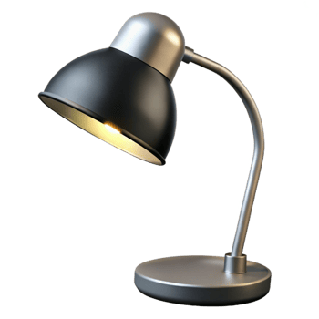 majestic coastal Modern arc lamp, brushesteel finish, matte black shade, soft lighting, isolateon transparent background,high-resolution product photography crisp png
