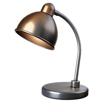 extraordinary remarkable Modern arc lamp, brushesteel finish, matte black shade, soft lighting, isolateon transparent background,high-resolution product photography png