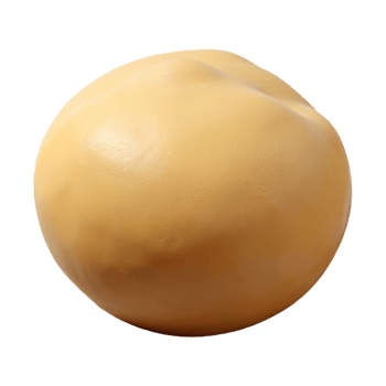vibrant iconic Pizza dough ball, studio lighting, front view, matte finish, photorealistic, isolateon transparent background,high-resolution product photography png