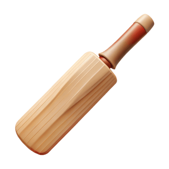 radiant passionate contemporary Cricket bat, natural wood, embossebranlogo, soft lighting, front view, isolateon transparent background,high-resolution product photography luxury png