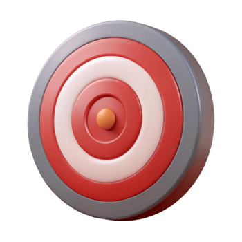 standout modern Archery target, concentric circles, texturesurface, studio lighting, front view, with transparent background,high-resolution product photography precision png