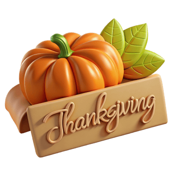 timeless vintage Thanksgiving themeplace carwith hand-drawn calligraphy, texturepaper, warm lighting, front view, isolateon transparent background,high-resolution product photography high resolution png