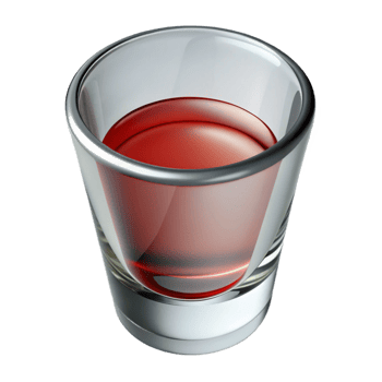 inspirecreative Shot glass, thick base, clear glass, studio lighting, top-down view, isolateon transparent background,high-resolution product photography authentic png