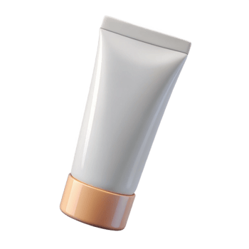 breathtaking ethereal traditional A tube of hancream, white tube, minimalist design, soft lighting, front view, with transparent background,high-resolution product photography handcrafted png