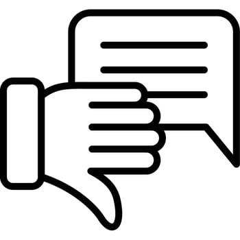 Complaint support outline style vector