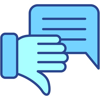 Complaint support icon vector