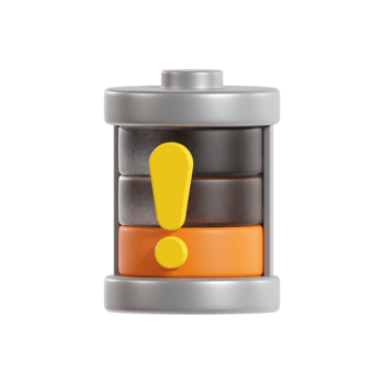 Low Battery 3D Illustration png
