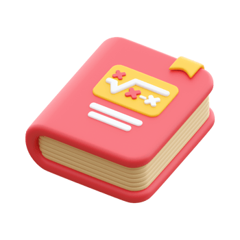 Math Book 3D Illustration png