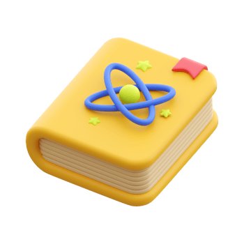 Science Book 3D Object Illustration png