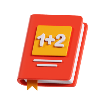 Mathematics Book 3D Illustration png