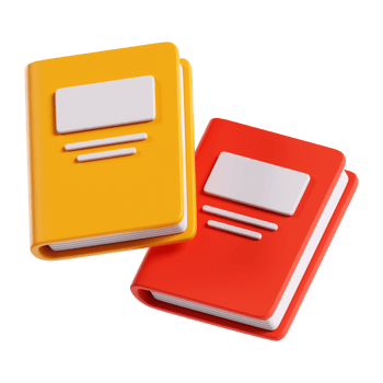 Textbooks 3D Illustration png