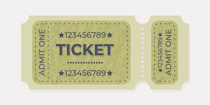 Vintage ticket design suitable for various events and activities vector