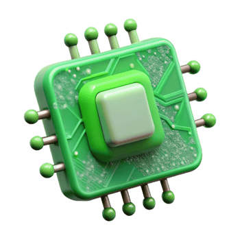 magnificent minimalist Abstract Circuit Board Green Tint Isolated high quality png