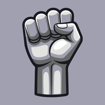 Raised Fist Symbol Of Resistance vector