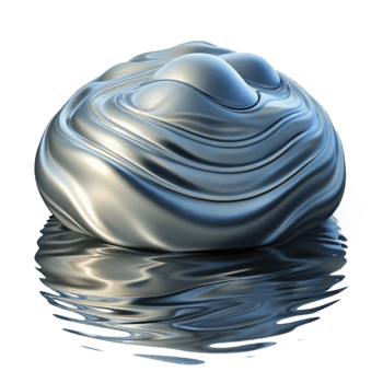 beautiful classic Abstract Distorted Reflection in Water Ripples Transparent Background genuine png