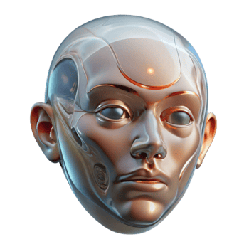 extraordinary contemporary Abstract Face Distorted Glass Reflection Transparent Background original png