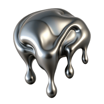 beautiful traditional Abstract Liquid Metal Drip Isolated Element exclusive png