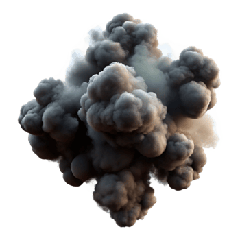 serene creative Abstract Smoke Plumes Black Transparent Background Isolated exclusive png