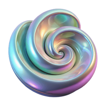 serene classic Abstract Spectral Swirls Cutout on Transparent Background high resolution png
