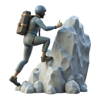 extraordinary creative Aeropex Ascenders Mountain Slope with Snow Isolated detailed png