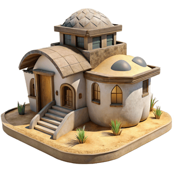 dramatic abstract Aerthys Architecture Sand Dune Home Transparent Background authentic png