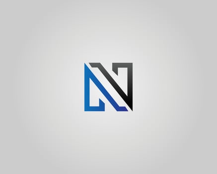 Abstract Initial Letter N Logo Design Logo Design Concept Template. vector