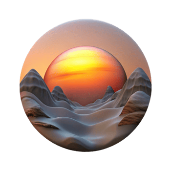 elegant traditional Ancient Valley Sunset Transparent Background Gradient png