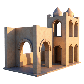 beautiful artistic Architectural Shadows at Sunset Cutout high quality png
