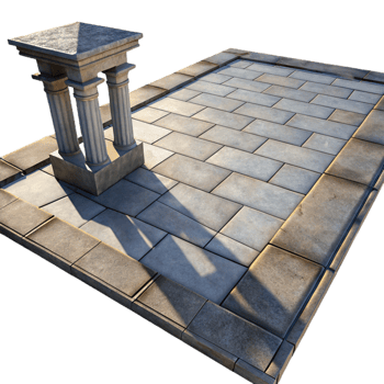magnificent creative Architectural Shadows on Pavement Transparent Background authentic png