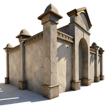 stunning classic Architectural Shadows on Wall Isolated premium png