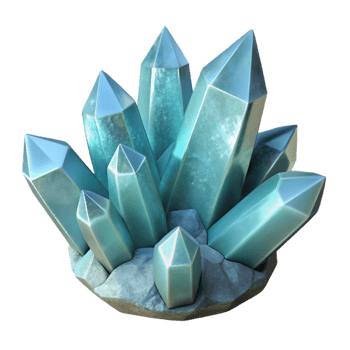 impressive traditional Arctic Crystal Cluster Transparent Background Low Angle View detailed png