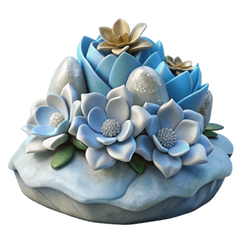 stunning abstract Arctic Flower Arrangement Isolated Winter Scene professional png