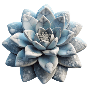 vibrant artistic Arctic Flower Close Up Cutout Snowy Setting authentic png