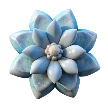 elegant modern Arctic Flower Cutout on Transparent Background original png