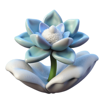 impressive modern Arctic Flower Cutout on Transparent Background original png
