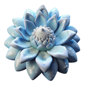 dramatic rustic Arctic Flower Cutout on Transparent Background high resolution png