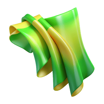 serene rustic Aurora Streamers Transparent Background Isolated Bright Green genuine png