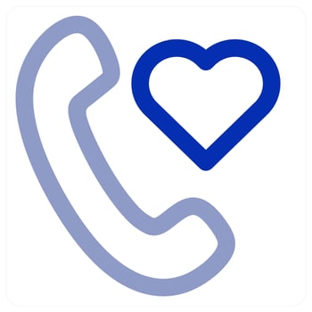 Favorite Call icon concept vector
