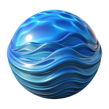 impressive contemporary Blue Sky Distorted Reflection in Water Waves Isolated genuine png