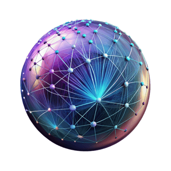 extraordinary artistic Bright Fiber Optic Web Dark Background Cutout original png
