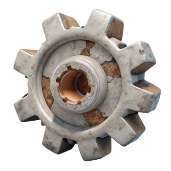 impressive vintage Broken Clockwork Springs Transparent Background Close Up exclusive png