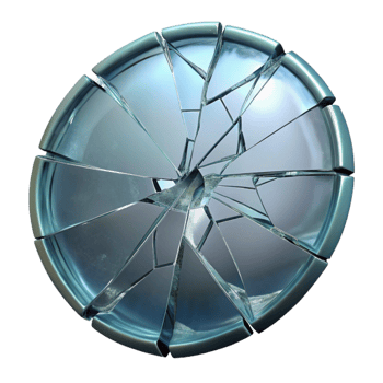 extraordinary minimalist Broken Glass Cutout with Transparent Background and Crack Pattern professional png