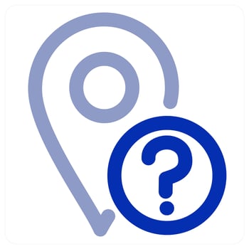 Location Query icon concept vector